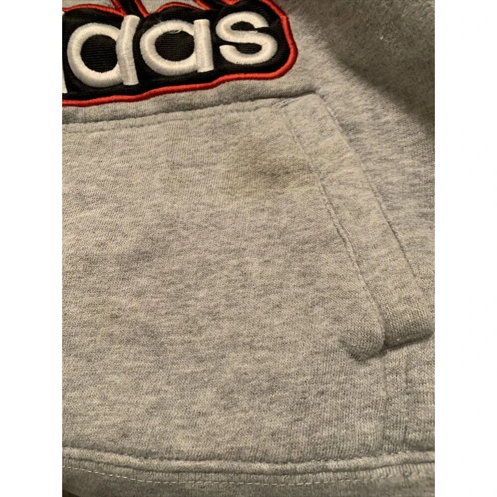 Adidas Boys Athletic Hoodie Sweatshirt Pullover Size 5 Multi-Color